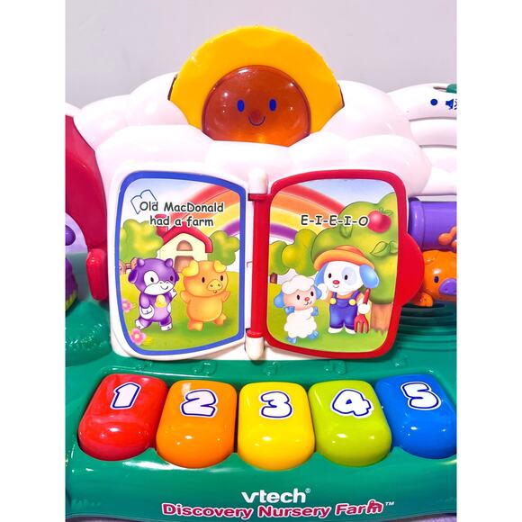 VTech Discovery Nursery Rhyme Farm with Sunshine lights sounds music stories - Picture 4 of 5